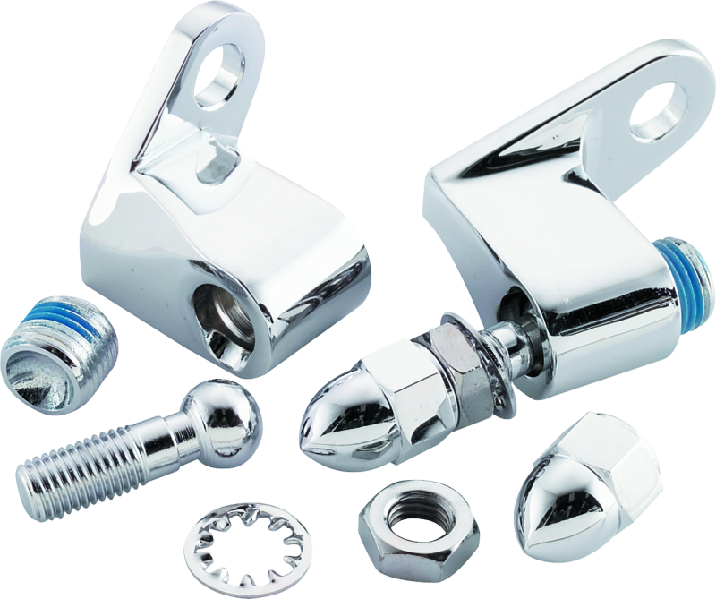 Bikers Choice Chrome Front Turn Signal Mounting Kit Universal Custom - Racecraft Industries