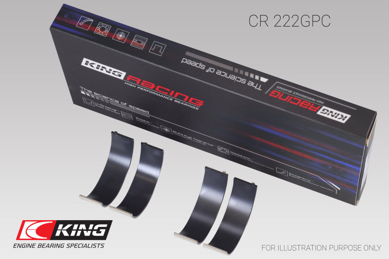 King BMW N55B30A Sputter Replacement (Size STD) Rod Bearing Set (2 Pair) - Racecraft Industries