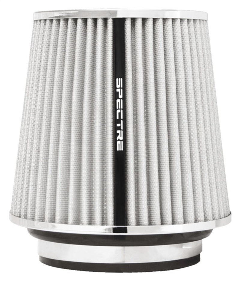 Spectre Adjustable Conical Air Filter 5-1/2in. Tall (Fits 3in. / 3-1/2in. / 4in. Tubes) - White - Racecraft Industries