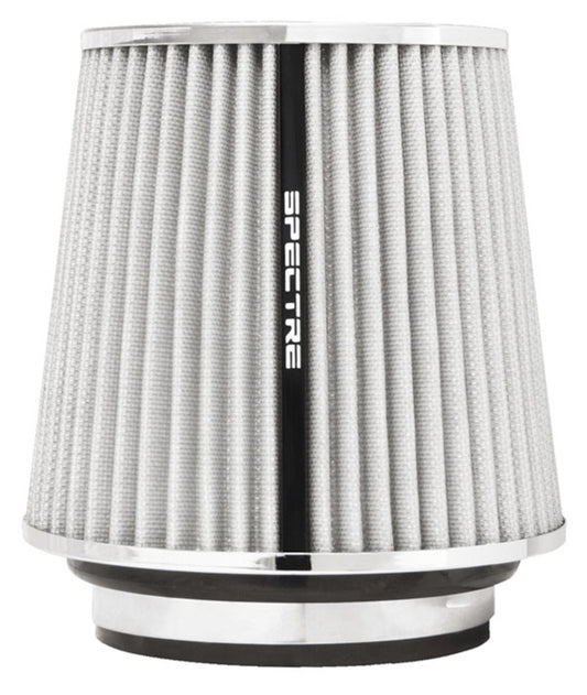 Spectre Adjustable Conical Air Filter 5-1/2in. Tall (Fits 3in. / 3-1/2in. / 4in. Tubes) - White - Racecraft Industries