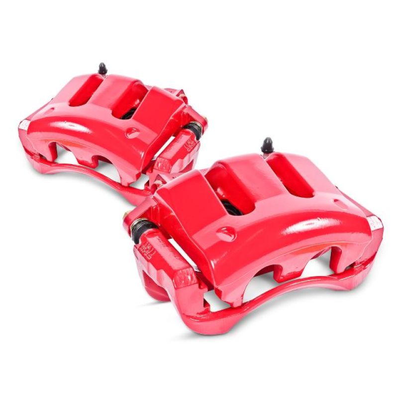 Power Stop 05-14 Ford Mustang Front Red Calipers w/Brackets - Pair - Racecraft Industries