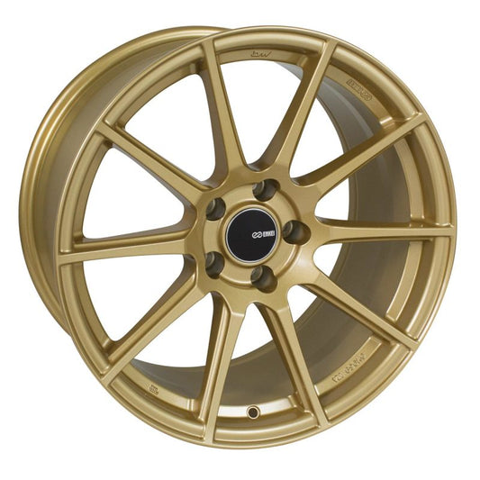 Enkei TS10 18x8 45mm Offset 5x100 Bolt Pattern 72.6mm Bore Dia Gold Wheel - Racecraft Industries