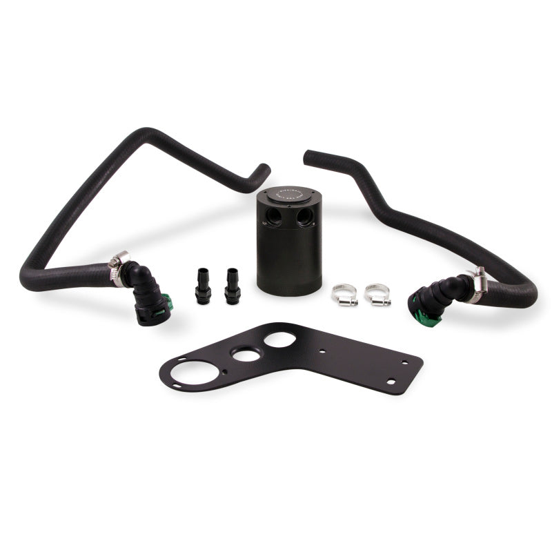 Mishimoto 2015+ Ford Mustang GT Baffled Oil Catch Can Kit - Black - Racecraft Industries