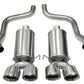 Corsa 2009-2013 Chevrolet Corvette C6 6.2L V8 Polished Xtreme Axle-Back Exhaust - Racecraft Industries