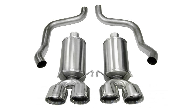 Corsa 2009-2013 Chevrolet Corvette C6 6.2L V8 Polished Xtreme Axle-Back Exhaust - Racecraft Industries