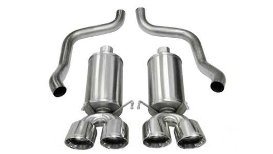 Corsa 2009-2013 Chevrolet Corvette C6 6.2L V8 Polished Xtreme Axle-Back Exhaust - Racecraft Industries