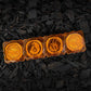 KC HiLiTES FLEX ERA LED Light Bar 10in. Light Shield - Amber (SHIELD ONLY) - Racecraft Industries