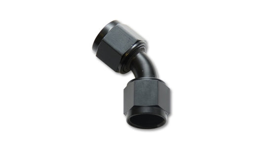 Vibrant -4AN X -4AN Female Flare Swivel 45 Deg Fitting ( AN To AN ) -Anodized Black Only - Racecraft Industries