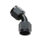 Vibrant -10AN X -10AN Female Flare Swivel 45 Deg Fitting ( AN To AN ) -Anodized Black Only - Racecraft Industries