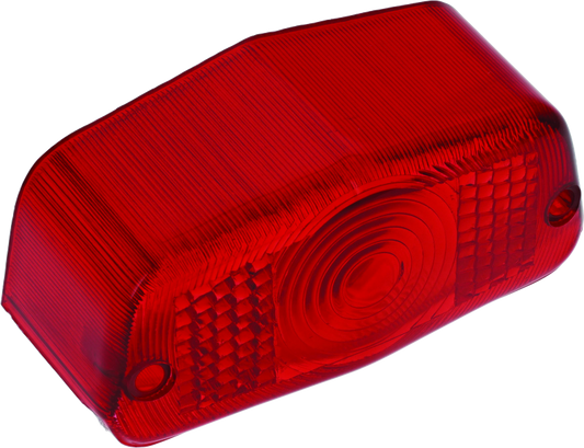 Bikers Choice Small Custom Tail Lamp Lamp Replacement Lens Lucas Style Red - Racecraft Industries