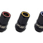 Wheel Mate Muteki HR38 Open End Lug Nuts 12x1.50 Black Chrome / Red Ring - Racecraft Industries