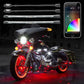 XK Glow Strip Million Color XKCHROME Smartphone App ATV/Motorcycle LED Light Kit 6xPod + 2x10In - Racecraft Industries