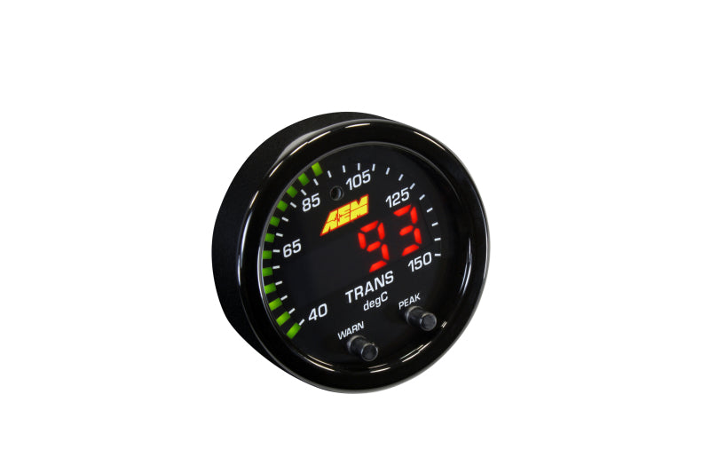 AEM X-Series Temperature 100-300F Gauge Kit (ONLY Black Bezel and Water Temp. Faceplate) - Racecraft Industries