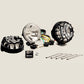 KC HiLiTES Rally 400 4in. Round Halogen Light 55w Spread Beam (Pair Pack System) - Black - Racecraft Industries