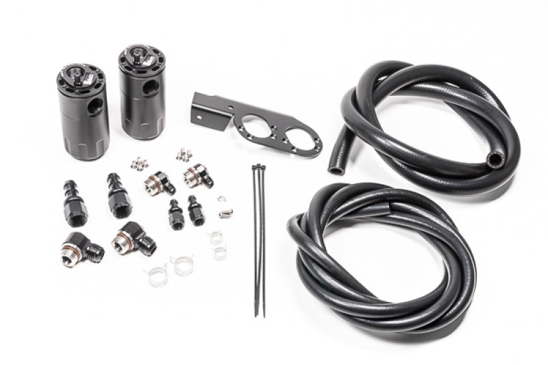 Radium Engineering Dual Catch Can Kit Nissan Z33 V35 VQ35DE/HR Fluid Lock - Racecraft Industries