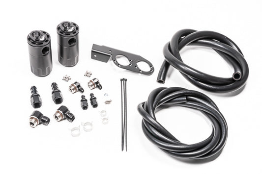 Radium Engineering Dual Catch Can Kit Nissan Z33 V35 VQ35DE/HR Fluid Lock - Racecraft Industries