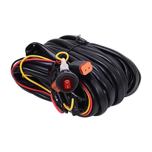 KC HiLiTES Wiring Harness for (2) Lights w/2-Pin Deutsch Connectors (110w Max Total) - Racecraft Industries