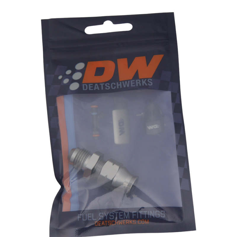DeatschWerks 6AN Male Flare to 5/16in Hardline Compression Adapter (Incl. 1 Olive Insert) - Racecraft Industries