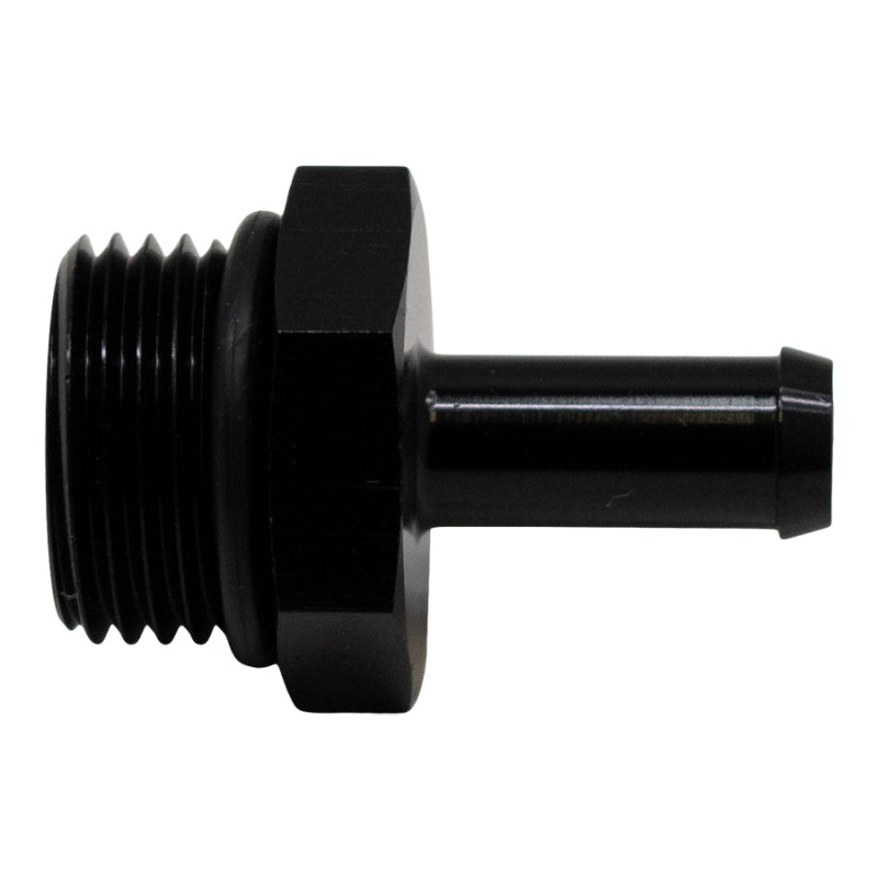 DeatschWerks 8AN ORB Male to 5/16in Male Barb Fitting (Incl O-Ring) - Anodized Matte Black - Racecraft Industries