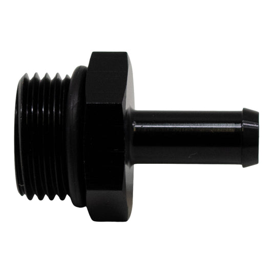 DeatschWerks 8AN ORB Male to 5/16in Male Barb Fitting (Incl O-Ring) - Anodized Matte Black - Racecraft Industries