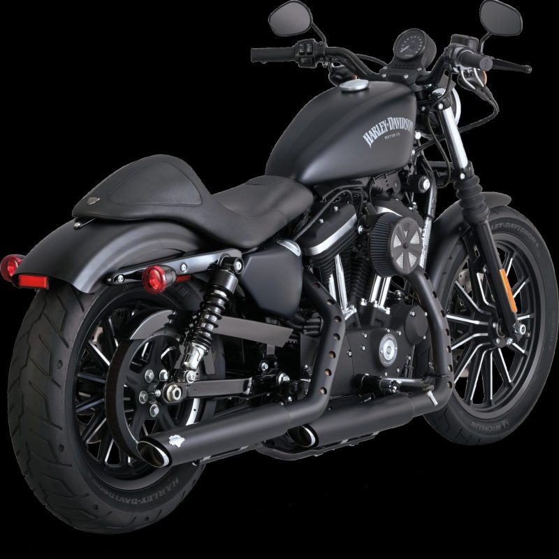 Vance & Hines HD Sportster 14-22 Twin Slash 3In PCX Slip-On Exhaust - Racecraft Industries