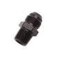 Russell Performance -8 AN to 3/8in NPT Straight Flare to Pipe (Black) - Racecraft Industries