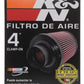 K&N Universal Air Filter (4in. Flange / 6in. Base OD / 4-5/8in. Top OD / 6in. Height) - Racecraft Industries