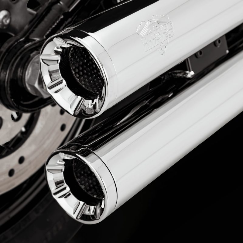 Vance & Hines HD Softail 18-22 Eliminator S/OS Chrome Slip-On Exhaust - Racecraft Industries