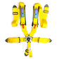 NRG 5PT 3in. Seat Belt Harness / Cam Lock - Yellow - Racecraft Industries