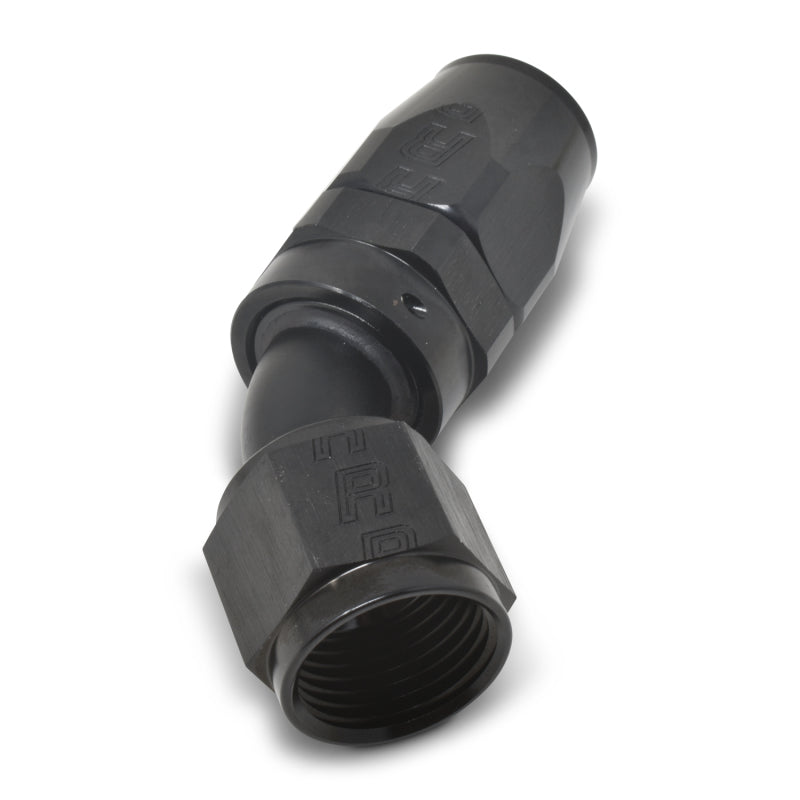 Russell Performance -8 AN Black 45 Degree Full Flow Hose End - Racecraft Industries