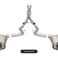 Corsa 2015-2020 Ford Mustang GT350/R 5.2L V8 Dual Rear Cat-Back- Stainless Dual Rear Exit - Racecraft Industries