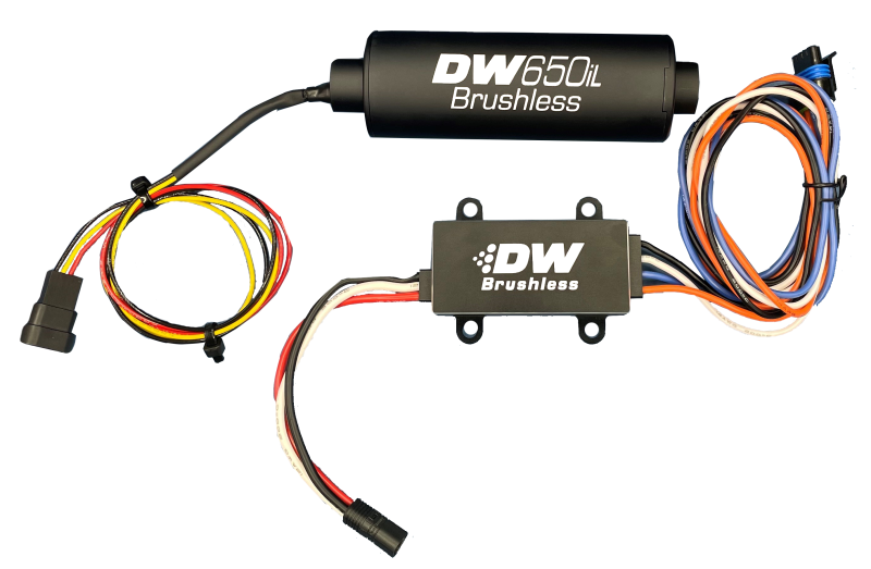 DeatschWerks DW650iL Series 650LPH In-Line External Fuel Pump w/ Single/Dual-Speed Controller - Racecraft Industries