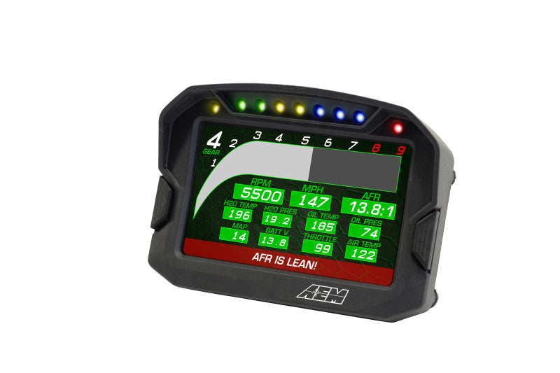 AEM CD-5LG Carbon Logging Digital Dash Display w/ Internal 10Hz GPS & Antenna - Racecraft Industries