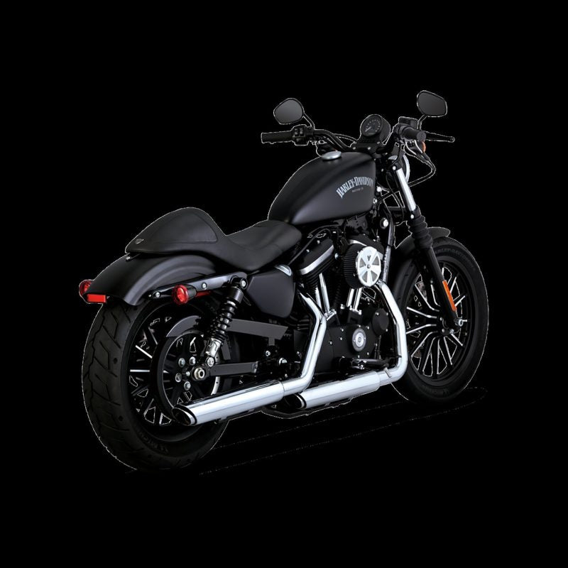 Vance & Hines HD Sportster 14-22 Twin Slash 3In PCX Slip-On Exhaust - Racecraft Industries