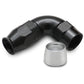 Vibrant 90 Degree One Piece Hose End for PTFE Lined Hose Size -12AN - Racecraft Industries