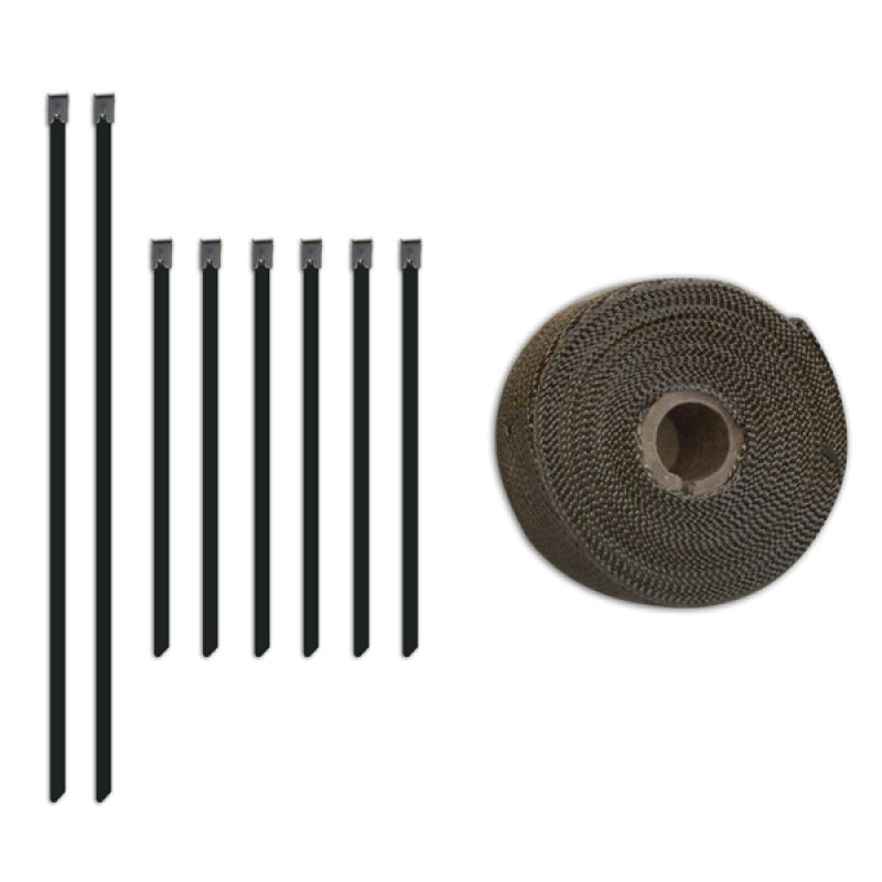 Mishimoto 2 inch x 35 feet Heat Wrap with Stainless Locking Tie Set - Racecraft Industries