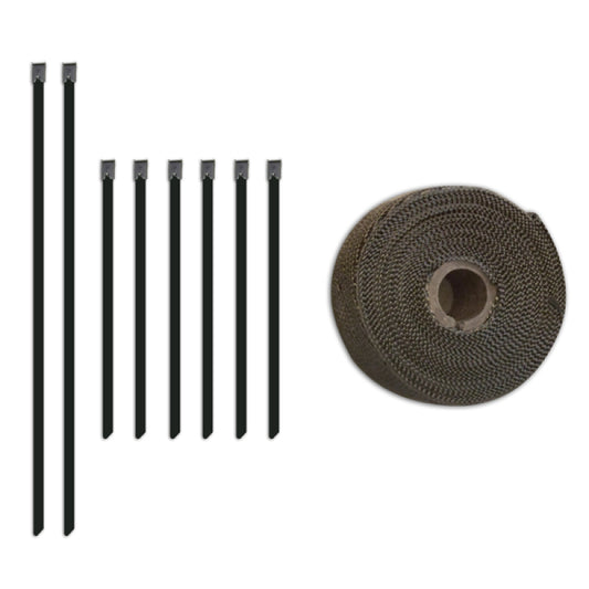 Mishimoto 2 inch x 35 feet Heat Wrap with Stainless Locking Tie Set - Racecraft Industries
