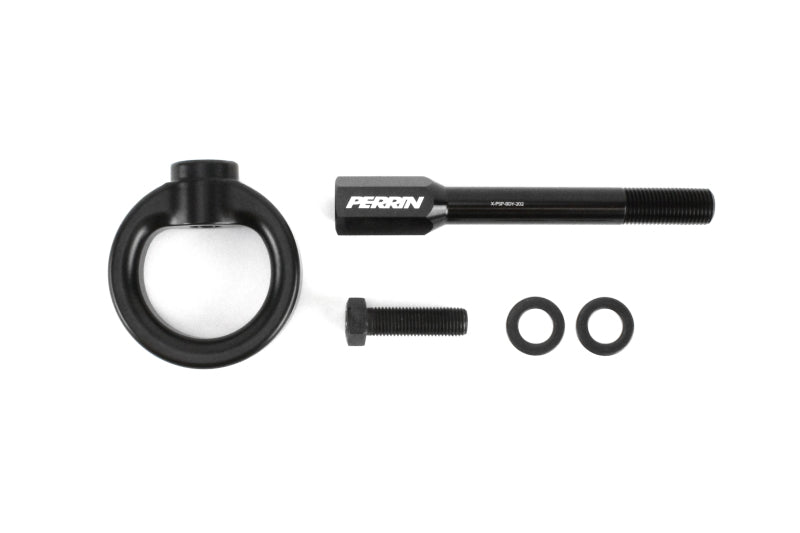 Perrin 02-07 Subaru WRX/STI Tow Hook Kit (Front) - Flat Black - Racecraft Industries
