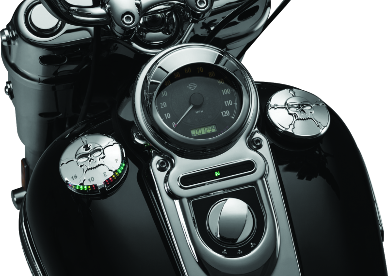 Kuryakyn Zombie Fuel & Battery Gauge Chrome - Racecraft Industries