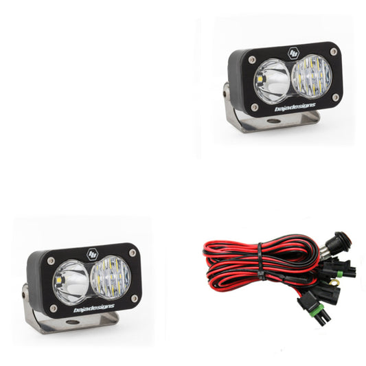 Baja Designs S2 Sport Driving Combo Pattern Pair LED Work Light - Clear - Racecraft Industries
