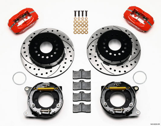 Wilwood Forged Dynalite P/S P-B Kit Drilled-Red 2005-2014 Mustang - Racecraft Industries