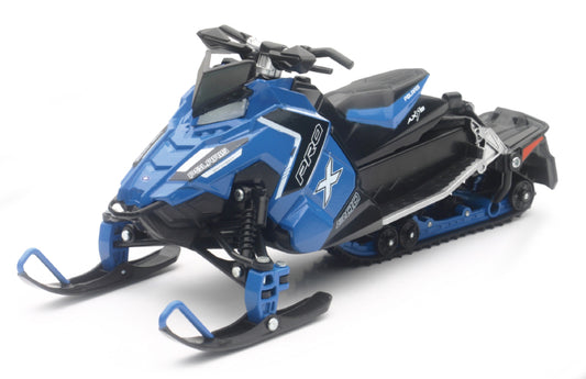 New Ray Toys Polaris Switchback Pro-X 800 Snowmobile (Blue)/ Scale - 1:16 - Racecraft Industries