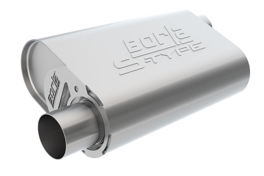 Borla CrateMuffler SBC Hot 350/383 3 inch Offset/Center 14in x 4.35in x 9in Oval Muffler - Racecraft Industries