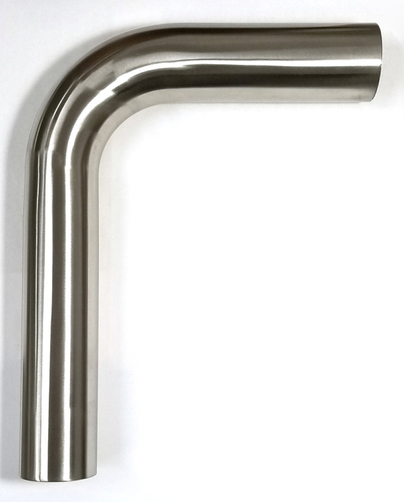 Stainless Bros 2.50in Diameter 1.5D / 3.75in CLR 90 Degree Bend 5in leg/8in leg Mandrel Bend - Racecraft Industries