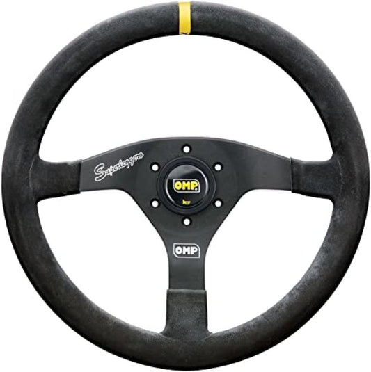 OMP Velocita Superleggero Suede Leather 350mm Diameter Steering Wheel Black - Racecraft Industries
