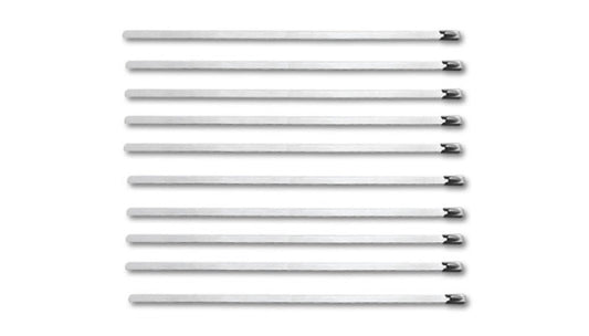 Vibrant Stainless Steel Cable Ties 14.5in Long (10 Cable Ties / Pack) - Racecraft Industries