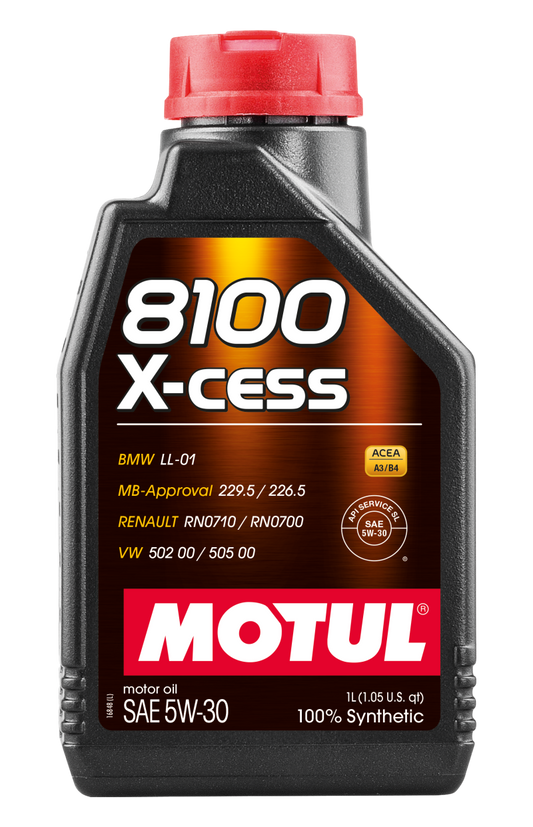 Motul Synthetic Engine Oil 8100 5W30 X-CESS 1L - Racecraft Industries