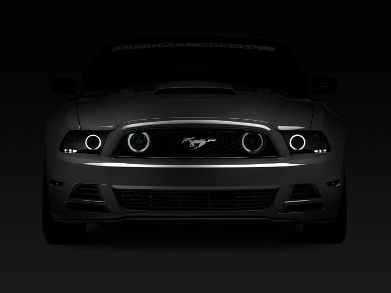 Raxiom 13-14 Ford Mustang GT CCFL Halo Fog Lights (Smoked) - Racecraft Industries