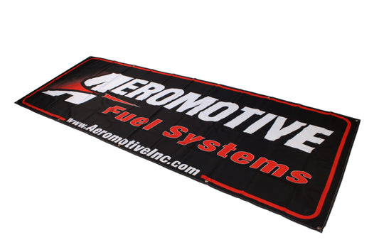Aeromotive Banner - 32in x 92in (Black/Red) - Racecraft Industries