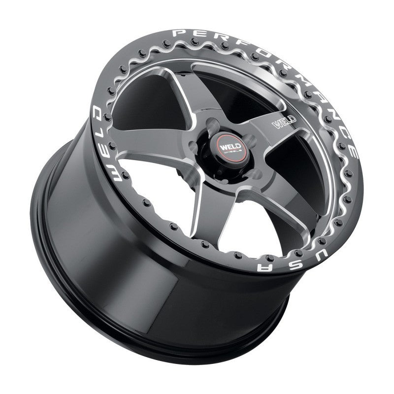Weld S904 17x10 Ventura Beadlock 5x112 ET40 BS7.1 Gloss BLK MIL DIA 78.1 - Racecraft Industries